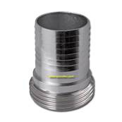 RACCORD INOX MALE D40 DIN+LIGATURE