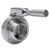 VANNE PAPILLON INOX D50 A SOUDER