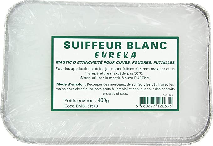 SUIF-MASTIC BLANC EUREKA 400GR