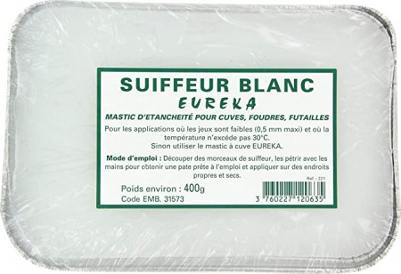 SUIF-MASTIC BLANC EUREKA 400GR